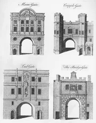 Moorgate, Cripplegate, Ludgate et Bridgegate
